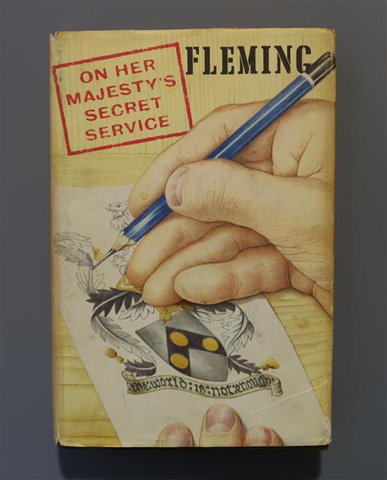 Fleming, Ian - On Her Majestys Secret Service, 1st edition (1st impression), (8), 9-288pp including half title,